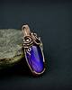 wisiory Wisiorek z fioletowym agatem  wire wrapping 1