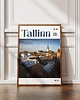 plakaty Minimalistyczny plakat Tallinn Estonia 2