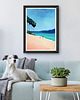 plakaty Złota plaża - spacer nad oceanem - plakat fine art 3