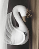 pokój dziecka - różne Lniany dekoracyjny Łabędź na ścianę - brudny róż 1