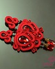 kolczyki soutache Czerwone kolczyki sutasz 1