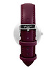 zegarki różne Zegarek - Simple biały - skórzany, burgund 2