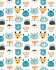 akcesoria różne papier do pakowania -funny faces kolor 3