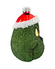 bombki Bombka choinkowa szklana ręcznie malowana: Zielony Grinch w czapce Mikołaja 2
