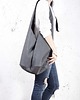 torby XXL Short Boogi Bag grafitowa / torebka hobo / boho 2
