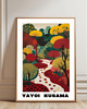 grafiki i ilustracje PLAKAT dekoracyjny , las Yayoi Kusama, abstrakcja kolorowa 4