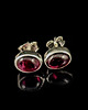 kolczyki srebrne Kolczyki srebrne burgundowe granaty 2