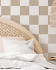 naklejki ścienne do pokoju dziecka Mural Szachownica "Beige Chess Shades" 1