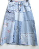 spódnice midi Patchworkowa spódnica jeans, midi, r.38 5