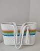 torby na ramię Torba szydełkowa na ramię ze sznurka 40cmx30cm 5