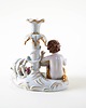 figurki i rzeźby Figuralny świecznik porcelanowy z puttem, przełom XIX i XX wieku 5