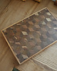 deski do krojenia i tace Drewniana deska do krojenia 40x27x4 cm (sztorcowa) 9