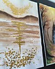 grafiki i ilustracje PROMOCJA! Złote akwarele 30x42 abstrakcja morze szlagmetal złoto folia Golden 8