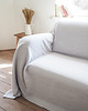 koce i narzuty Narzuta na kanapę  heavy linen LIGHT GRAY 4