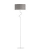 lampy podłogowe Czarna lampa stojąca do salonu do czytania MORONI VELUR 5