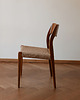 krzesła Komplet 2 krzeseł Moller 71 Teak, Duńskie, Plecione, Po renowacji 8