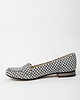 baleriny damskie SKÓRZANE BALERINKI ZAPATO 025 SZARE KWADRATY 2