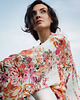 bluzki kimonowe damskie Kimono Flower Ecru SHORT 1