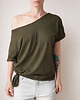 t-shirt damskie Mech Oversize Bez Nadruku 1