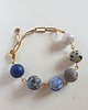 bransoletki z kamieni naturalnych Bransoletka FANABERIA kulki, labradoryt, lapis lazuli, jaspis oceaniczny 2