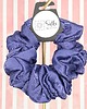 gumki do włosów XL duża gumka do włosów jedwab naturalny scrunchie granatowa gładka 1