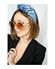 opaski do włosów Lniana niebieska opaska 2