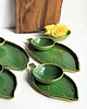 patery i talerze Zestaw ceramiczny do sushi  talerze liście i miseczki 3