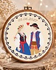 Ślub - inne Personalizowana pamiątka ślubna/zaręczynowa , haft w oprawie vintage 1
