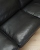 sofy i szezlongi Sofa skórzana czarna, duński design, lata 70, produkcja: Hurup M 5