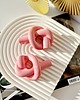 świeczniki i świece Świecznik supeł pink 2 szt. 2