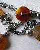 bransoletki wire wrapping -bursztynowa- 2