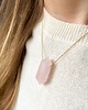 złote naszyjniki Naszyjnik z kwarcem różowym 1
