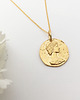 złote naszyjniki Naszyjnik z monetą, grecka moneta 1