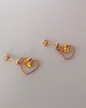 kolczyki pozłacane Kolczyki pozłacane Słońce w sercu 2