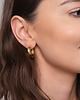 kolczyki pozłacane Złote kolczyki "Glam Circle" koła - srebro 925 pozłacane 2