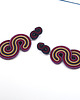 kolczyki soutache Duże nowoczesne kolczyki sutasz 3