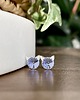kolczyki swarovski Koty! kolczyki - kryształy Swarovski - Light Sapphire (mniejsze) 1