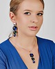 kolczyki szklane Dwukolorowe kolczyki o perłowym blasku Meyra e6/m28 3