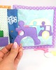 książeczki dla dzieci Quiet Book książeczka sensoryczna manipulacyjna Bohaterowie Bejbik 4