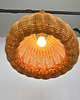 lampy wiszące Lampa wiklinowa, lata 70 5