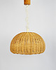 lampy wiszące Lampa wiklinowa, lata 70 2