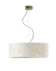lampy wiszące Minimalistyczna lampa wisząca do salonu z abażurem HAJFA MARMUR fi 60 cm 4