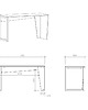 biurka B-EDGE2 minimalistyczne biurko w wielu kolorach 138x60cm 7