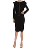 sukienki midi damskie Sukienka czarna YY100080_RAL9005 2