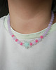 chokery Kolorowy naszyjnik choker z koralików miętowa gwiazda 1