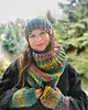 rękawiczki damskie MAXCOLOR mitenki "pozytywne wibracje" 4