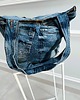 torby na ramię Jeansowa Torba na ramie patchwork ręcznie robiona torba jeansowa torebka jeans 2