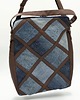 torby XXL Duża torba jeansowa typu patchwork  Mieści A4  Crossbody 1