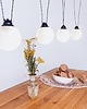 lampy wiszące Lampa nowoczesna wisząca GLASS HANGMAN 4 mleczne klosze kulki 1