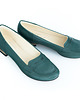 baleriny damskie SKÓRZANE BALERINKI ZAPATO 025 KOLOR  ZIELONY 2